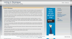 Desktop Screenshot of livinginnicaragua.wordpress.com