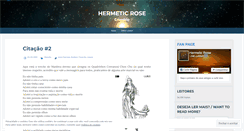 Desktop Screenshot of hermeticrose.wordpress.com