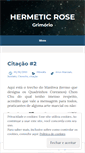 Mobile Screenshot of hermeticrose.wordpress.com