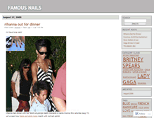 Tablet Screenshot of famousnails.wordpress.com