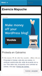 Mobile Screenshot of esenciamapuche.wordpress.com