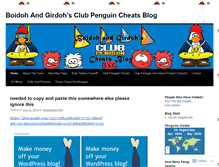 Tablet Screenshot of clubpenguin1993.wordpress.com