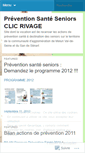 Mobile Screenshot of preventionsanteseniors.wordpress.com