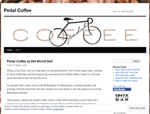 Tablet Screenshot of pedalcoffee.wordpress.com