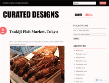 Tablet Screenshot of curateddesigns.wordpress.com