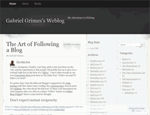 Tablet Screenshot of gabrielgrimes.wordpress.com