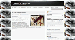 Desktop Screenshot of circulodeescritura.wordpress.com