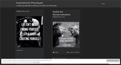 Desktop Screenshot of inspirationalphysiques.wordpress.com