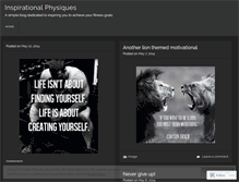 Tablet Screenshot of inspirationalphysiques.wordpress.com