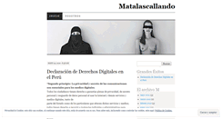 Desktop Screenshot of matalascallando.wordpress.com