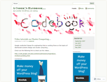 Tablet Screenshot of codebook.wordpress.com