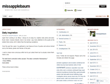 Tablet Screenshot of missapplebaum.wordpress.com