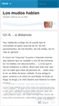 Mobile Screenshot of losmudoshablan.wordpress.com