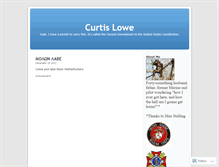 Tablet Screenshot of curtislowe.wordpress.com