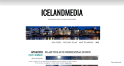 Desktop Screenshot of icelandmedia.wordpress.com