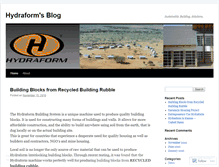 Tablet Screenshot of hydraform.wordpress.com