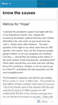 Mobile Screenshot of knowthecauses.wordpress.com