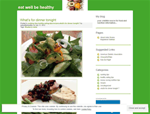 Tablet Screenshot of eatwellbehealthy.wordpress.com
