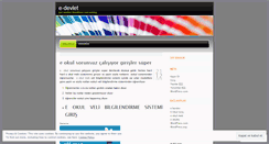 Desktop Screenshot of edevletim.wordpress.com