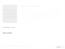 Tablet Screenshot of dschwartzportfolio.wordpress.com