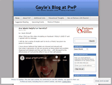 Tablet Screenshot of partnerswithparents.wordpress.com