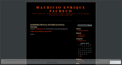 Desktop Screenshot of mauricioenriquepacheco.wordpress.com