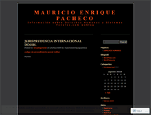 Tablet Screenshot of mauricioenriquepacheco.wordpress.com