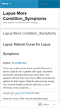 Mobile Screenshot of lupusmoreconditionsymptoms.wordpress.com