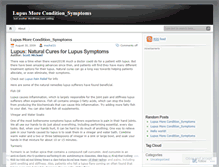 Tablet Screenshot of lupusmoreconditionsymptoms.wordpress.com