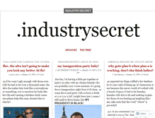 Tablet Screenshot of industrysecret.wordpress.com