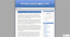 Desktop Screenshot of criminyjicket.wordpress.com