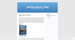 Desktop Screenshot of getcbproducts.wordpress.com