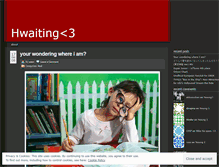 Tablet Screenshot of hwaiting.wordpress.com