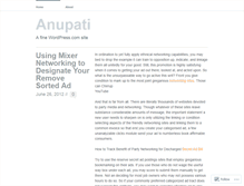 Tablet Screenshot of anupati.wordpress.com