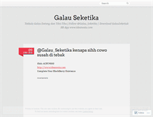 Tablet Screenshot of galauseketika.wordpress.com