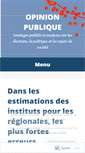 Mobile Screenshot of opinionpublique.wordpress.com