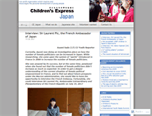 Tablet Screenshot of cenewsjapan.wordpress.com