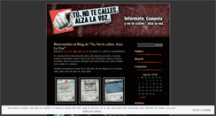 Desktop Screenshot of notecallesalzalavoz.wordpress.com