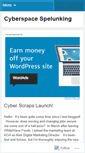 Mobile Screenshot of cyberspacespelunking.wordpress.com