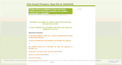 Desktop Screenshot of opusclubjuveniltemperovalladolid.wordpress.com