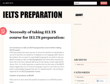 Tablet Screenshot of ieltspreparationcourse.wordpress.com