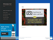 Tablet Screenshot of ethansjournal.wordpress.com