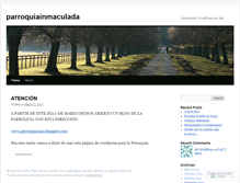 Tablet Screenshot of parroquiainmaculada.wordpress.com