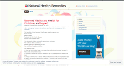 Desktop Screenshot of onlinenaturalhealth.wordpress.com