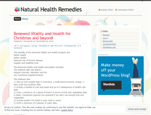 Tablet Screenshot of onlinenaturalhealth.wordpress.com
