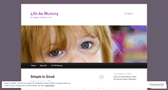 Desktop Screenshot of lifeasmummy.wordpress.com