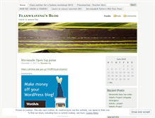 Tablet Screenshot of flaxweaving.wordpress.com
