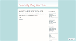 Desktop Screenshot of celebritydogwatcher.wordpress.com