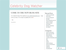 Tablet Screenshot of celebritydogwatcher.wordpress.com