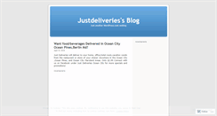Desktop Screenshot of justdeliveries.wordpress.com